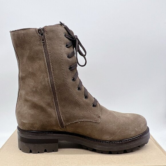 LA CANADIENNE BRITTANY WATERPROOF LUG LACE-UP BOOTS Light Brown US 10 NEW! $550 - Picture 7 of 11